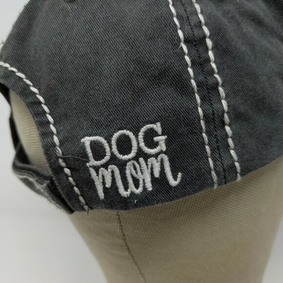 KBETHOS Dog Mom Strapback Hat Distressed Gray Embroidered Patch Logo - Picture 7 of 13